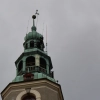 Weekendowe wichury uszkodziły iglicę na wieży olsztyńskiego ratusza.